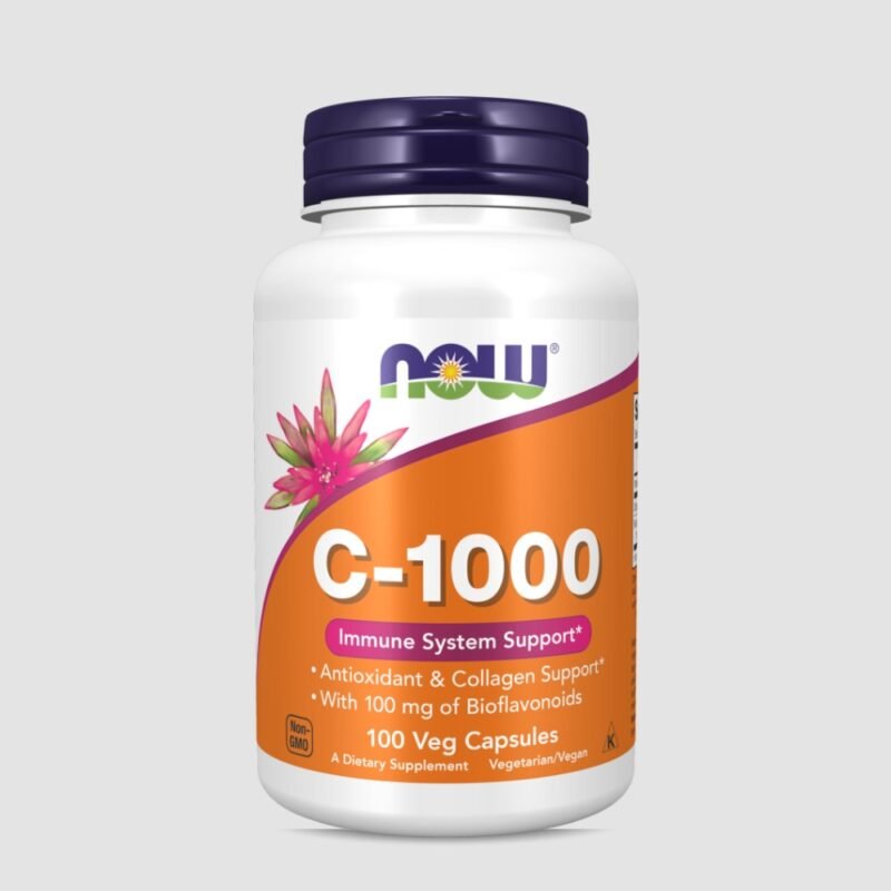 NOW Foods Vitamin C-1000 100Veg Caps – Immune System Support