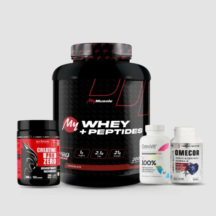 PACK PROMO NURITECH MAROC PACK WHEY+OMEGA+MULTIVITAMINE