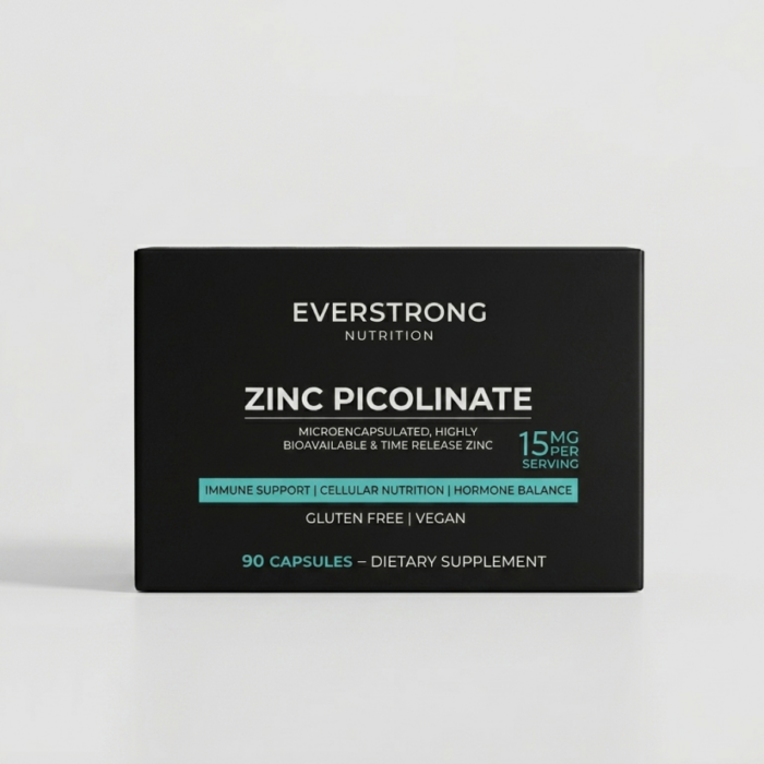 Zinc Picolinate 15mg Everstrong 90 Capsules Vegan nutritech maroc