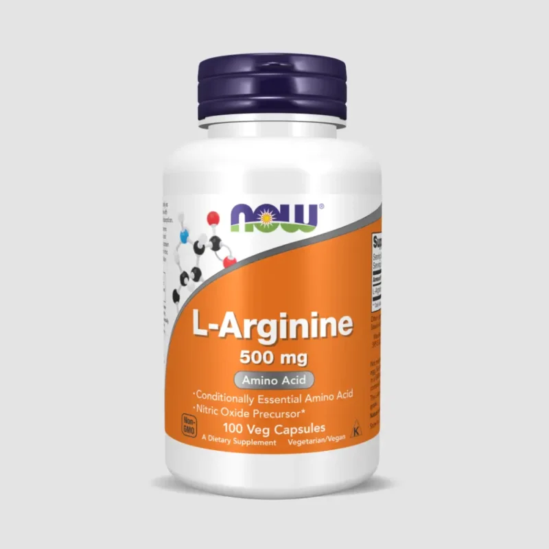 NOW Foods L-Arginine 500 mg كبسولات أرجينين في المغرب