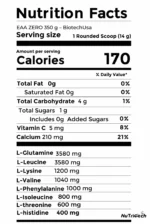 EAA-ZERO-FACT NUTRIions nutritech maroc