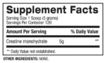 MICRONIZEDCREATINE-120SERVS-UNFLAVORED-FACTS