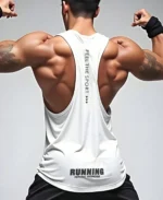 Débardeur Blanc GymBeat Homme 2