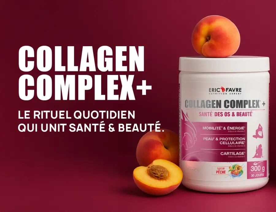 Collagen complex + Enrichi en Vitamine C Pêche 300g